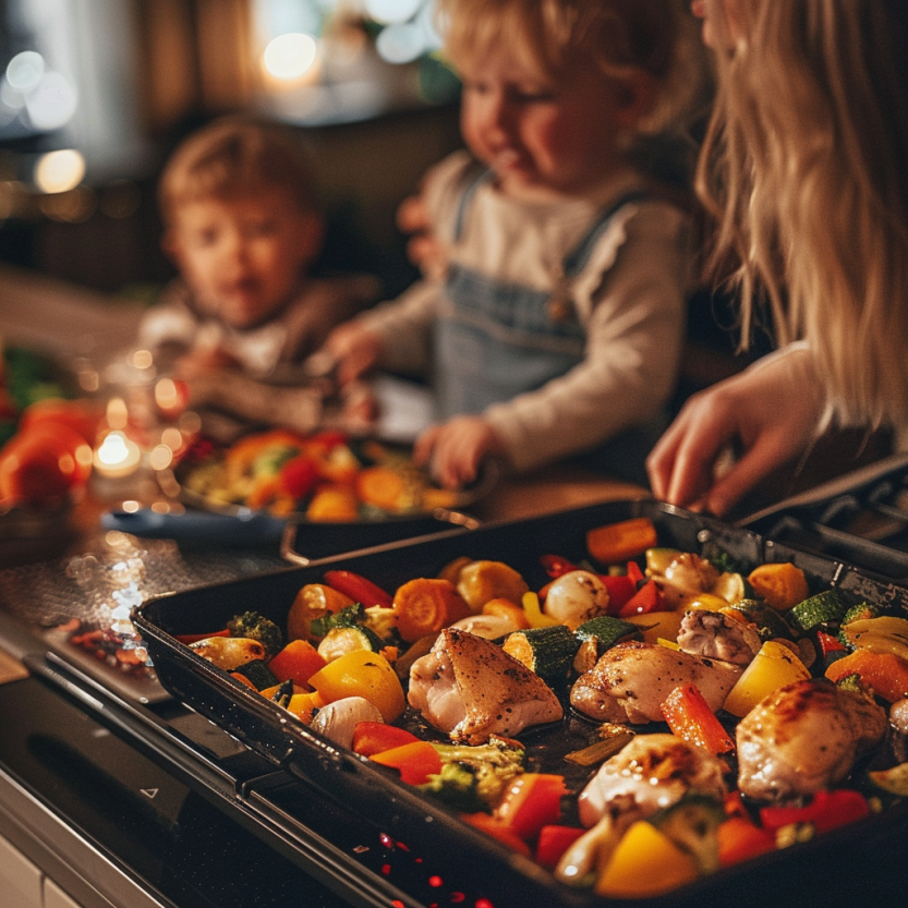 One-Pan Chicken & Veggie Dinner