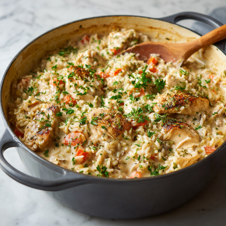 Easy creamy One-Pot Chicken & Rice