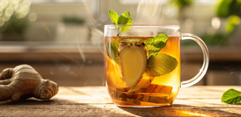 🌿 Ginger Mint Tea for Digestion: Natural Relief for Bloating, Nausea & Stomach Upset